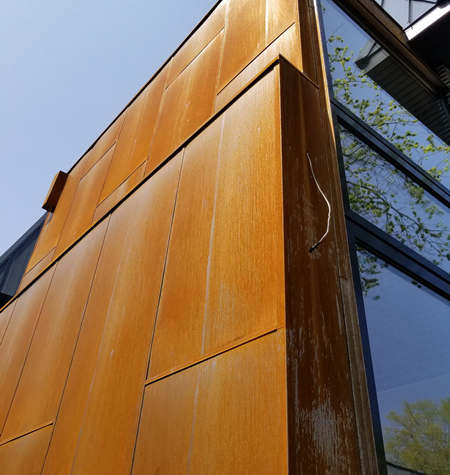 corten metal siding